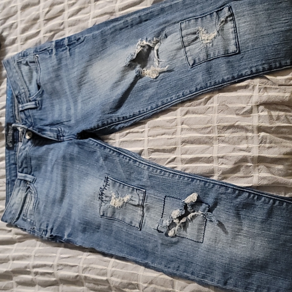 Volcom skinny distressed jeans